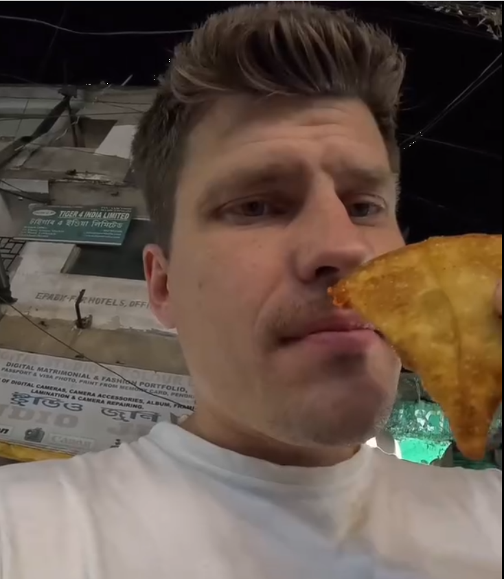 "Foreigner looking for dustbin in Assam viral video"